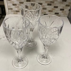Set of 3 Shannon Collection,Dublin by Godinger Water goblets.
